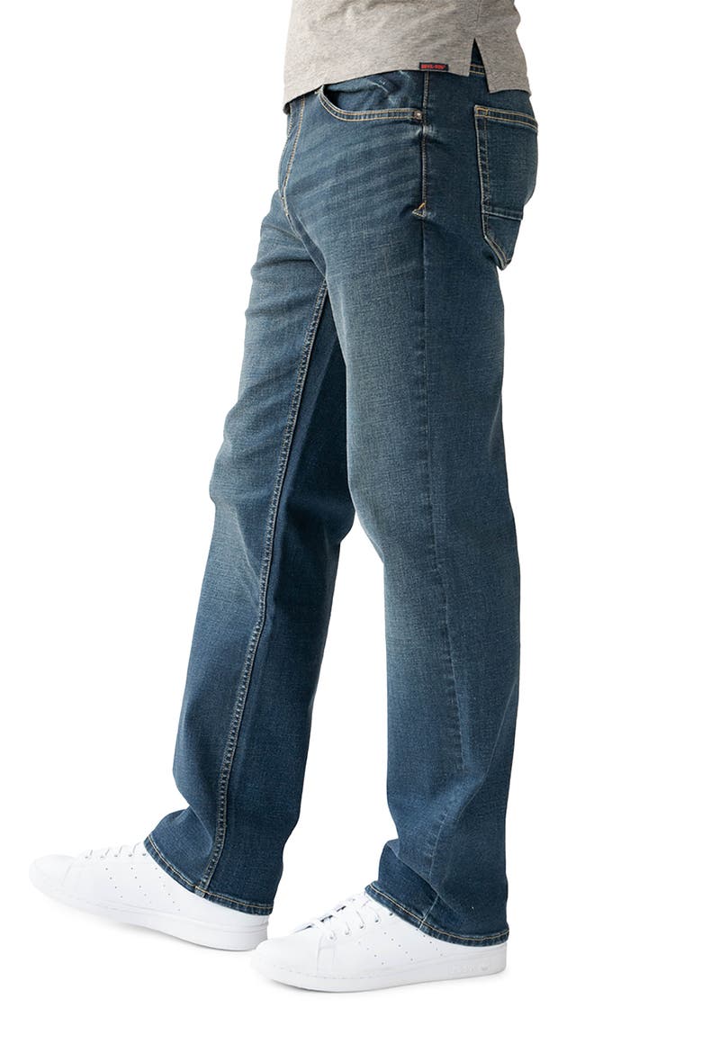 Relaxed Straight Leg Jeans, Alternate, color, BURKE