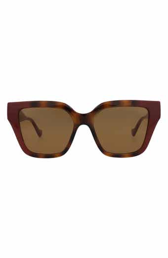 Gucci 54mm Rectangular Sunglasses