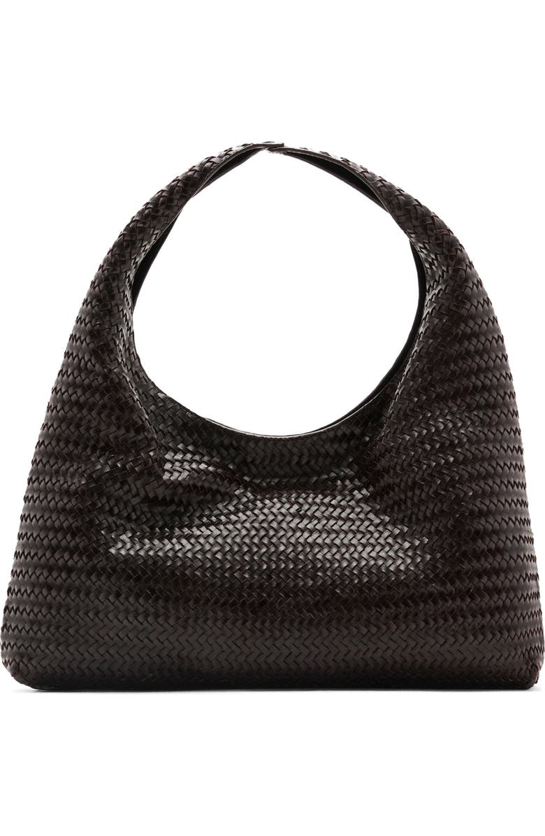 MANGO Braided Leather Shoulder Bag, Main, color,