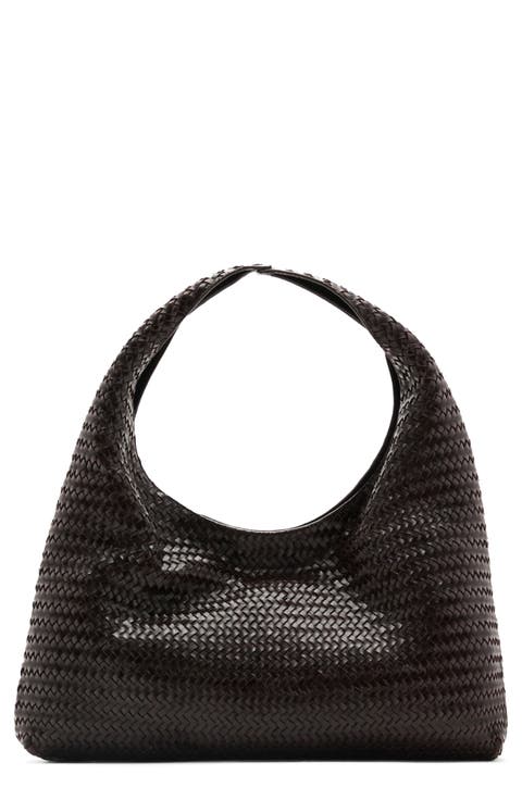 Braided Leather Shoulder Bag