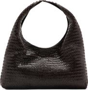 MANGO Braided Leather Shoulder Bag