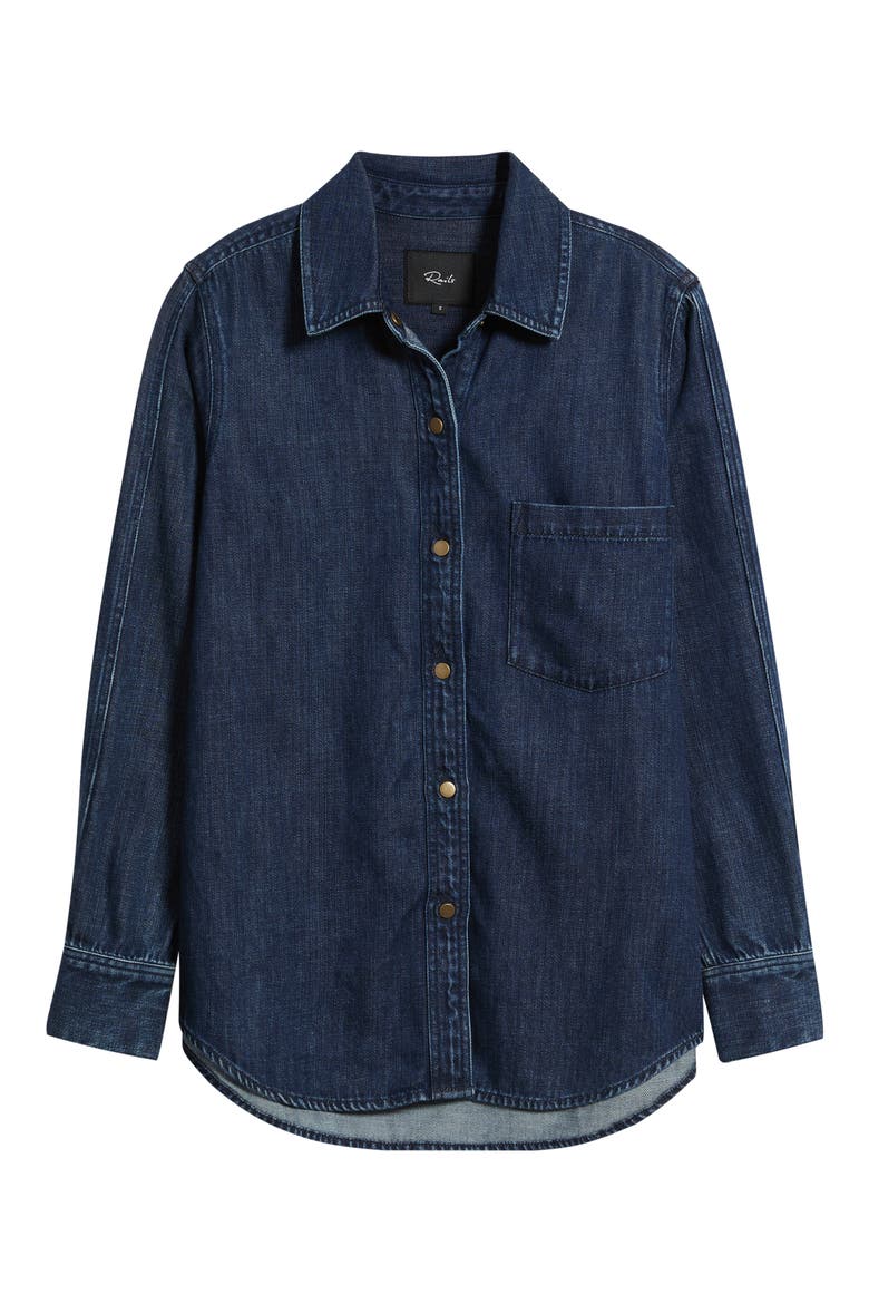 Atticus Cotton and Lyocell Shirt, Alternate, color, BLUE RIDGE