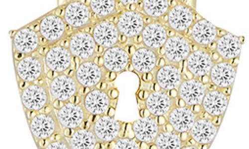 Sphera Milano Cubic Zirconia Shield Pendant Necklace In Gold
