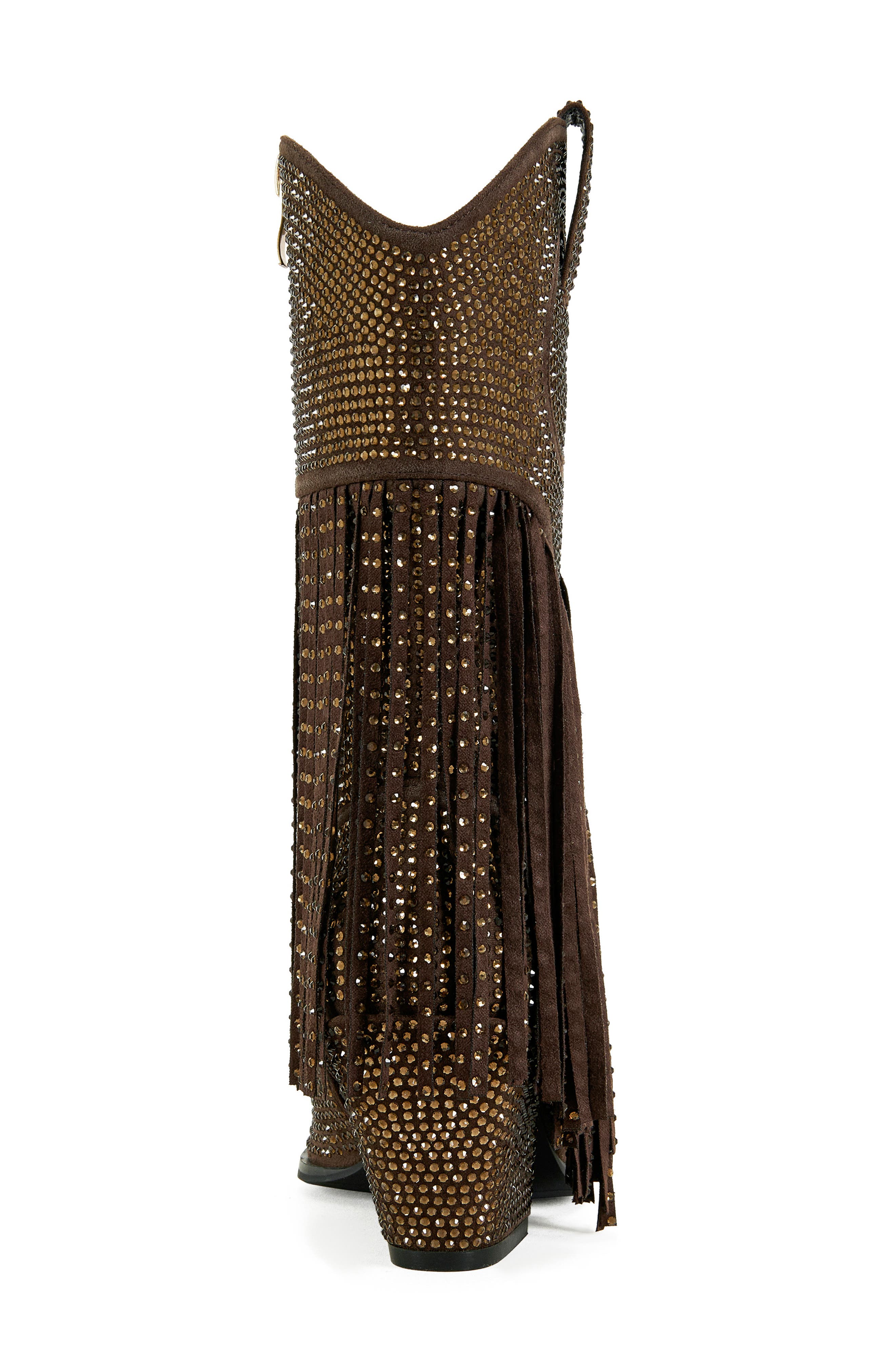 AZALEA WANG Greia Pointed Toe Western Boot, Alternate, color, Brown