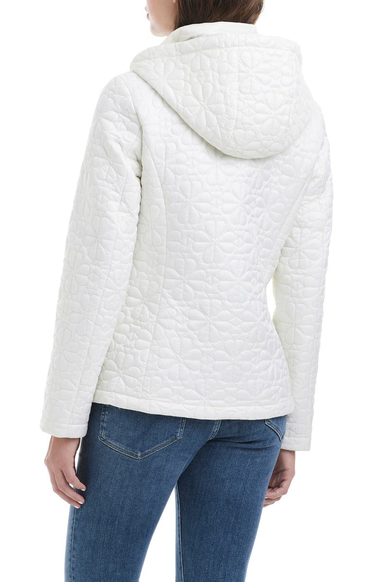 Kate Spade New York spade floral quilted jacket, Alternate, color, Cream