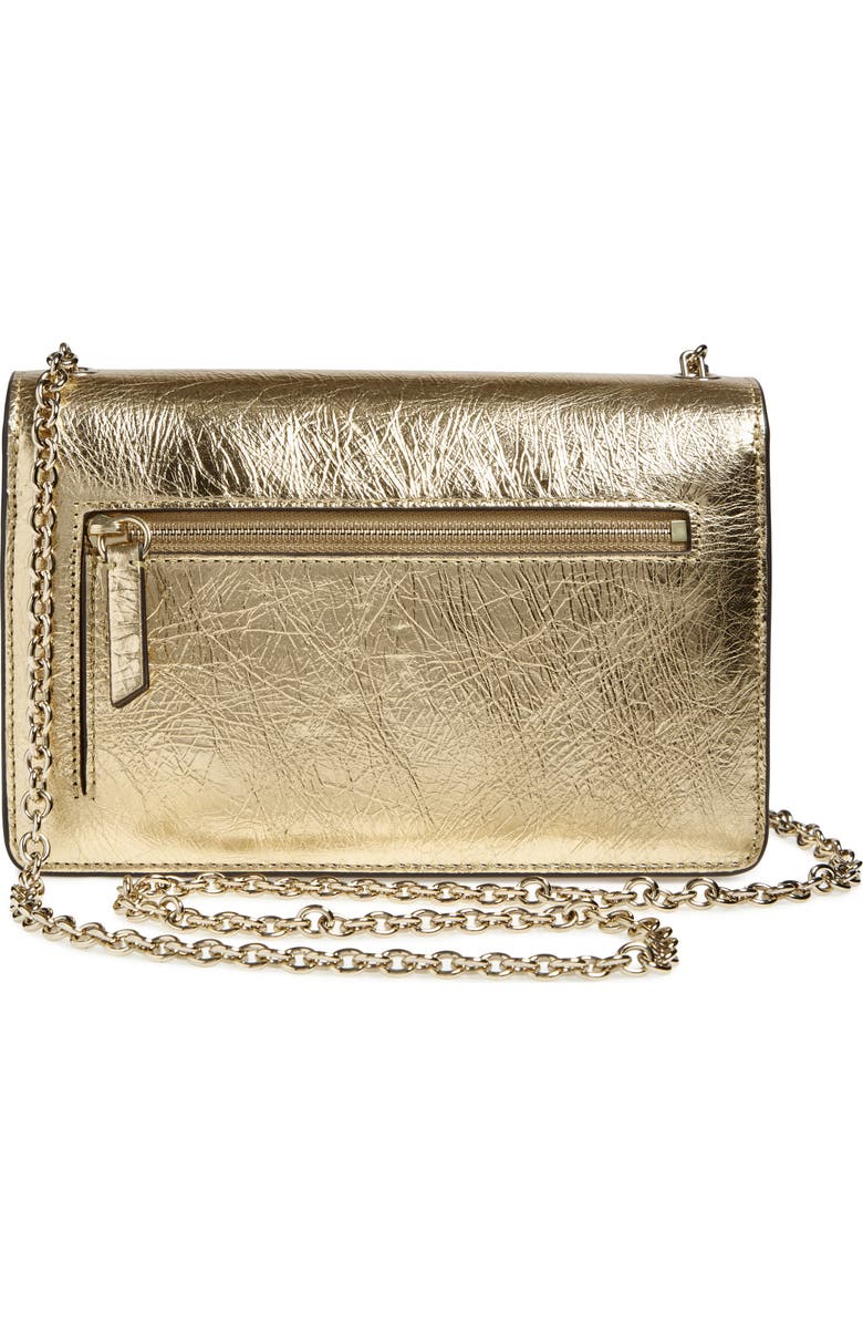 Mulberry Small Darley Crinkled Leather Crossbody Bag, Alternate, color, Somerset Gold