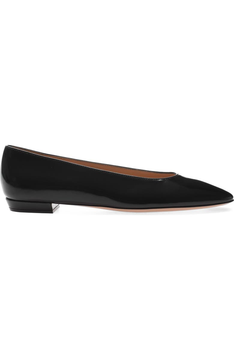 Gianvito Rossi Amelia Flat, Main, color, Black Nappa