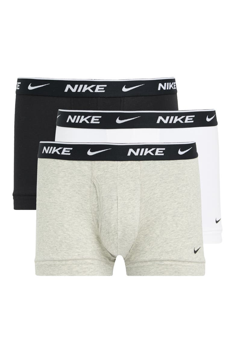 3-Pack Dri-FIT Everyday Performance Boxer Briefs, Main, color, WHITE/ GREY HEATHER/ BLACK