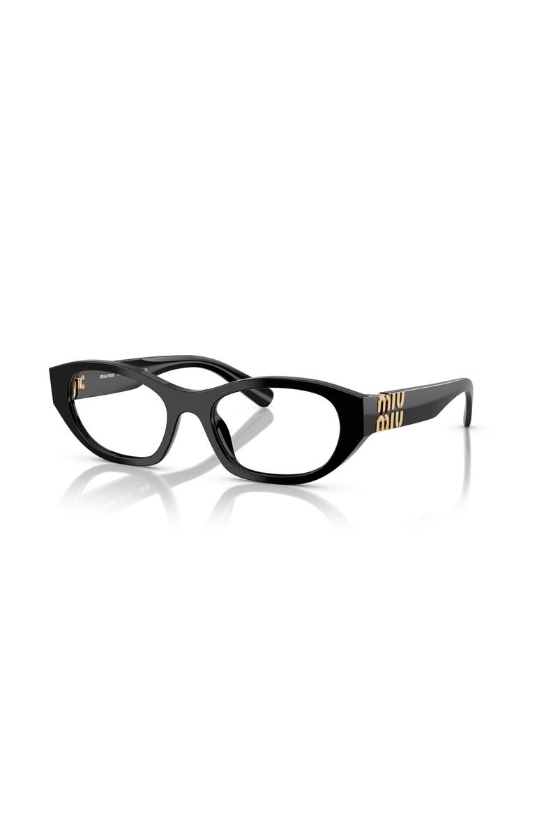 53mm Irregular optical glasses, Main, color, Black
