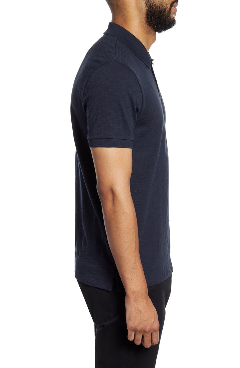 Vince Cotton Slub Jersey Polo, Alternate, color, Coastal