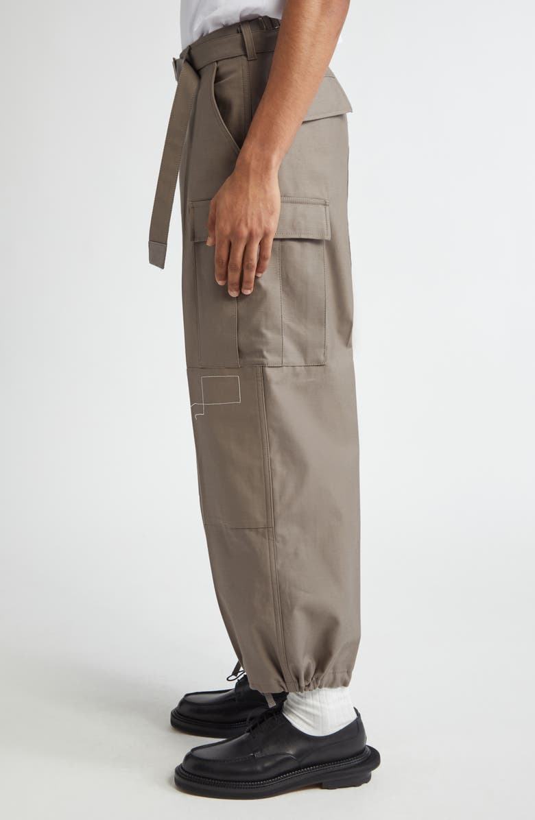 Sacai x WTAPS<sup>®</sup> Cotton Parachute Cargo Pants, Alternate, color, Taupe