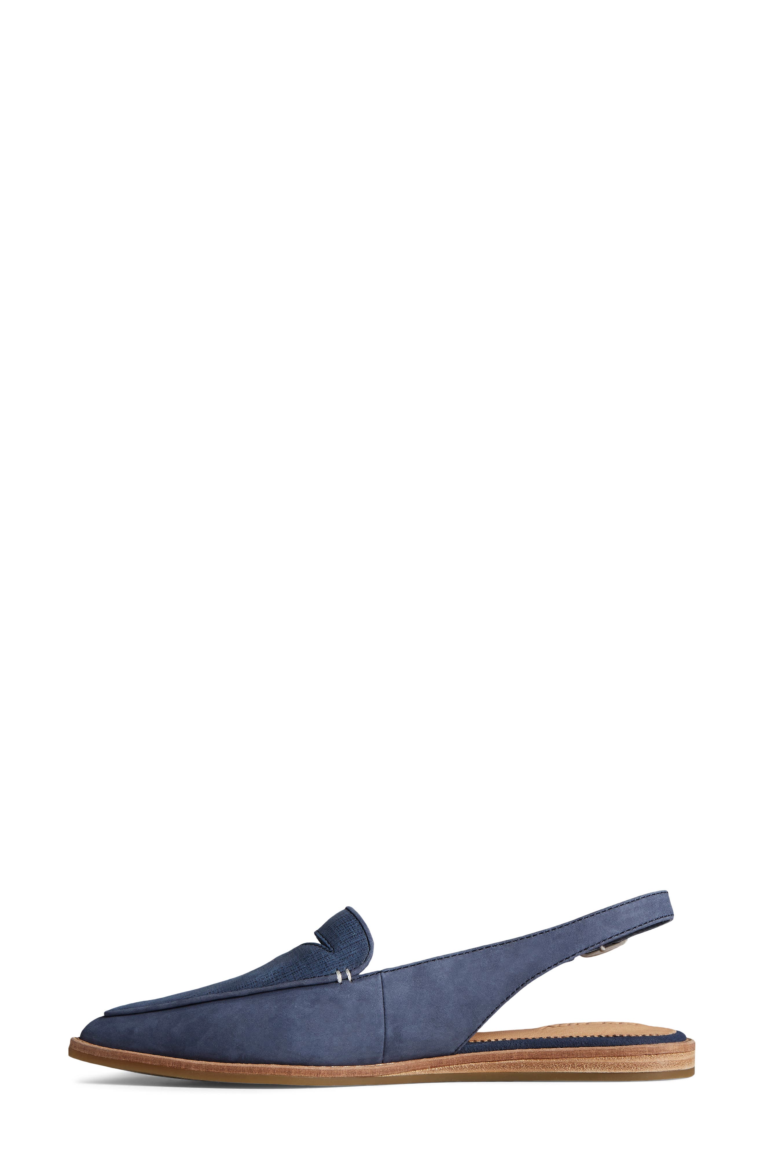 Saybrook Slingback Flat, Alternate, color, NAVY
