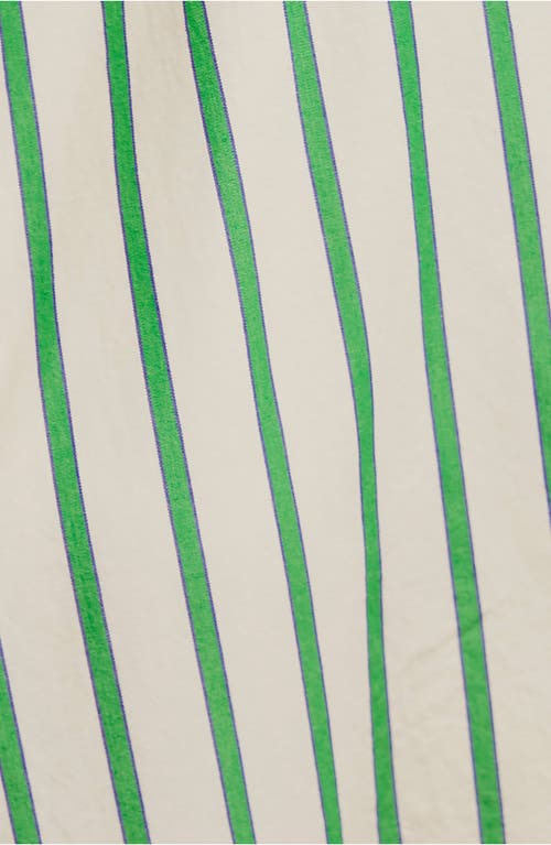 FREE PEOPLE FREE PEOPLE VARSITY VIBES STRIPE OVERSIZE COTTON BUTTON-UP SHIRT 