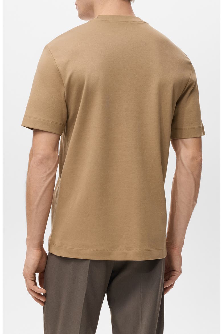 Regular Fit Medium Weight Cotton T-Shirt, Alternate, color, MEDIUM BROWN