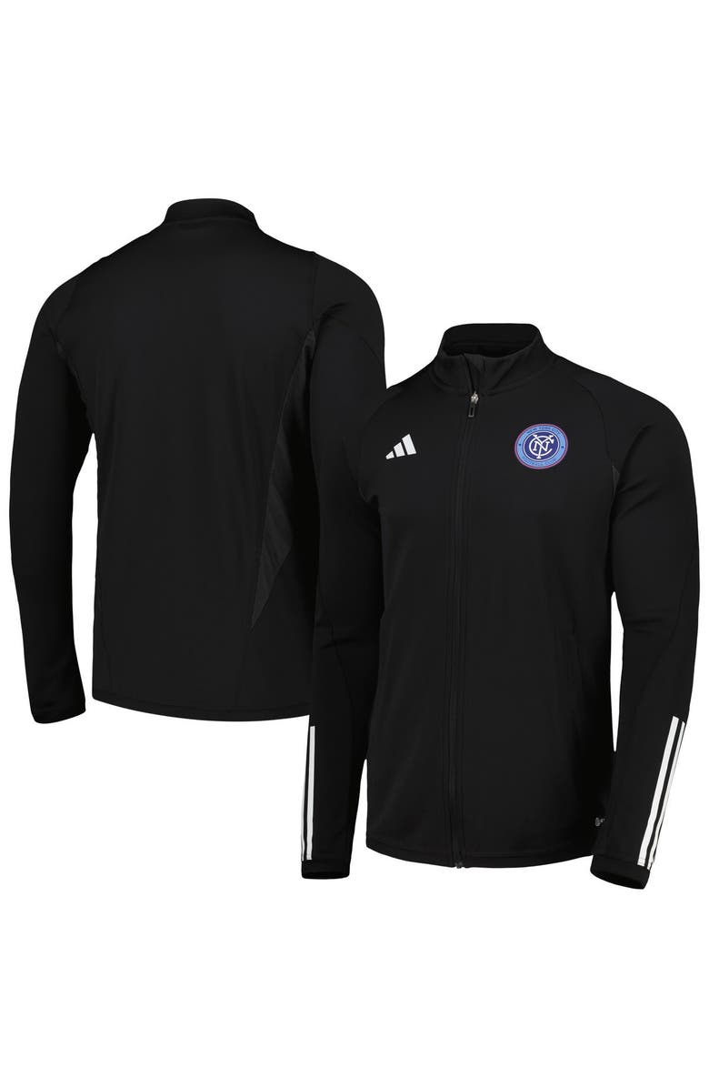 adidas Men's adidas Black New York City FC 2023 On-Field AEROREADY Full-Zip Training Top, Main, color, 