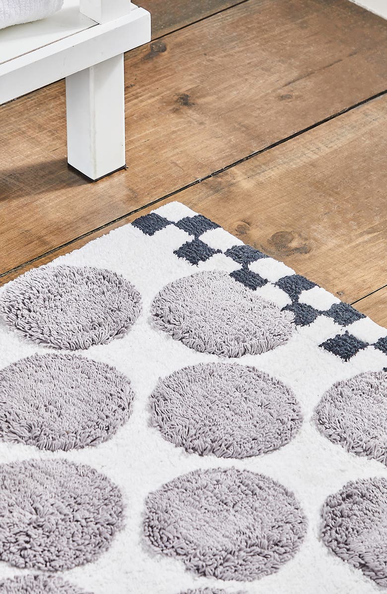 MACKENZIE CHILDS Sterling Dot Bath Rug, Alternate, color, 