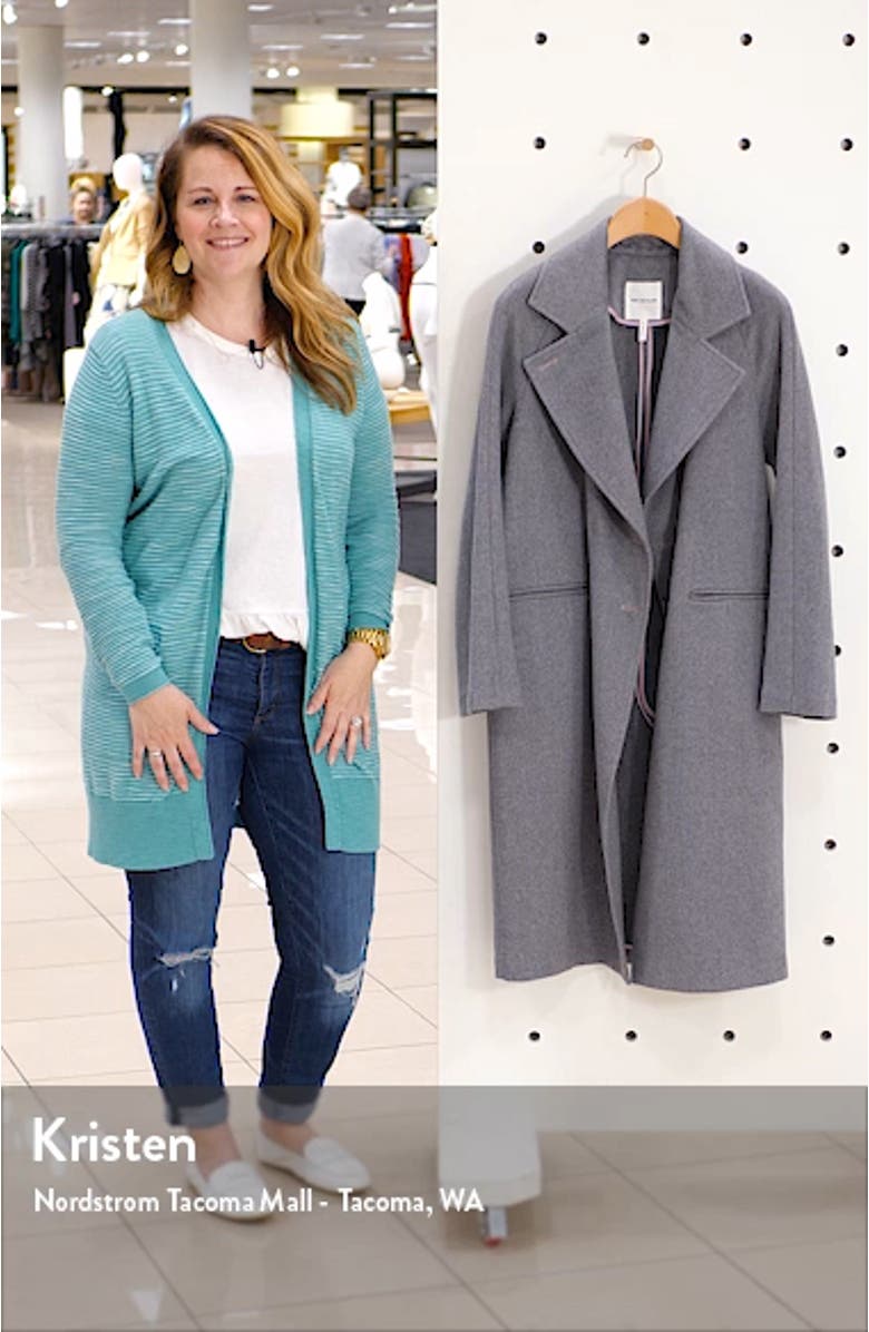 Double Face Wool Blend Coat, sales video thumbnail