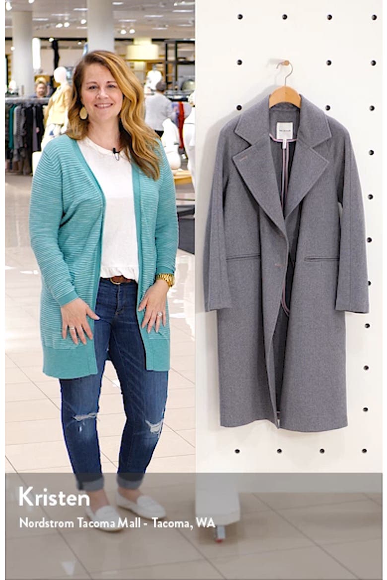 Double Face Wool Blend Coat video