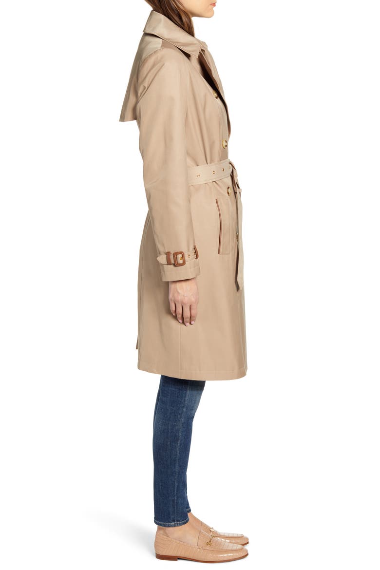 Double Breasted Trench Coat, Alternate, color, SAND