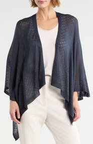 Vince Camuto Cropped Pointelle Topper