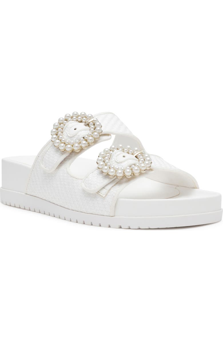 Anne Klein Happy Platform Slide Sandal, Main, color,