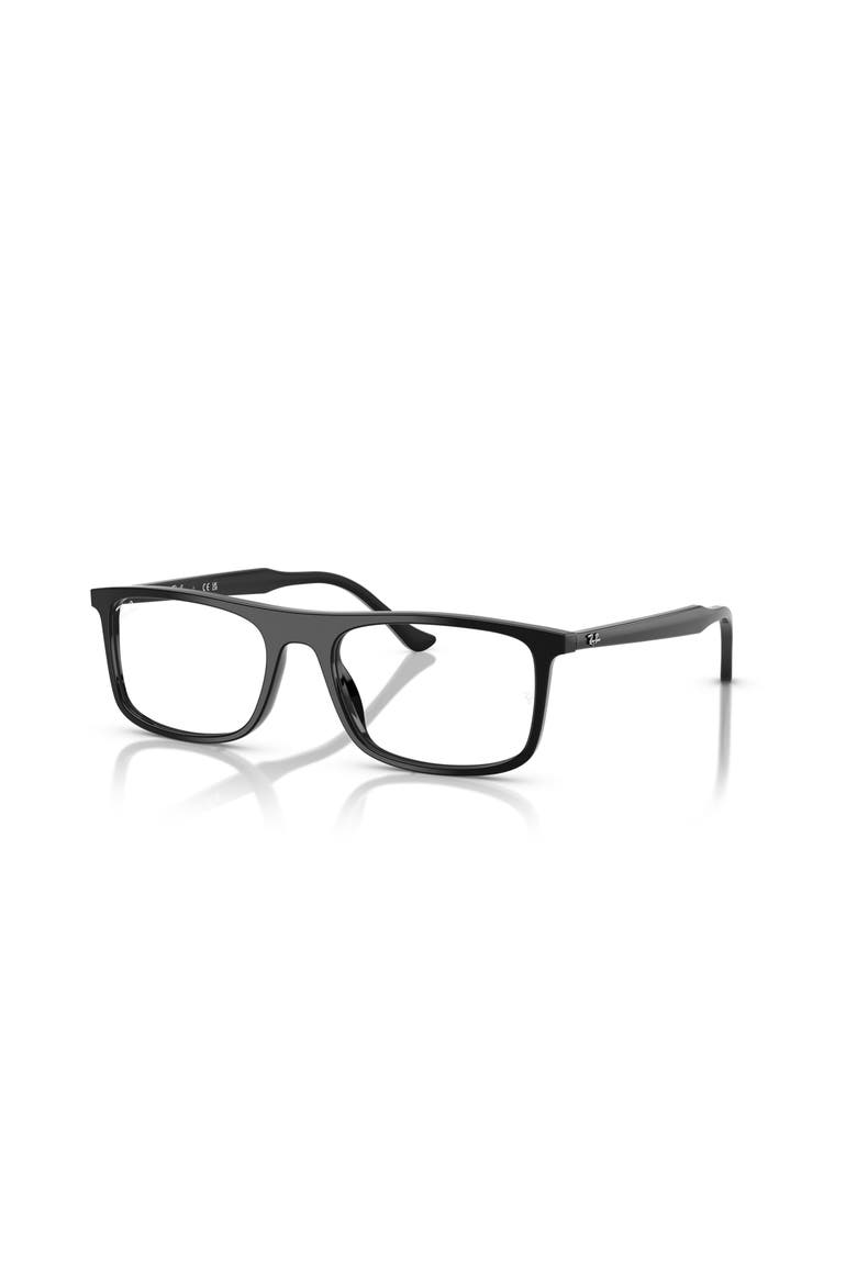 53mm Rectangle optical glasses, Main, color, Black