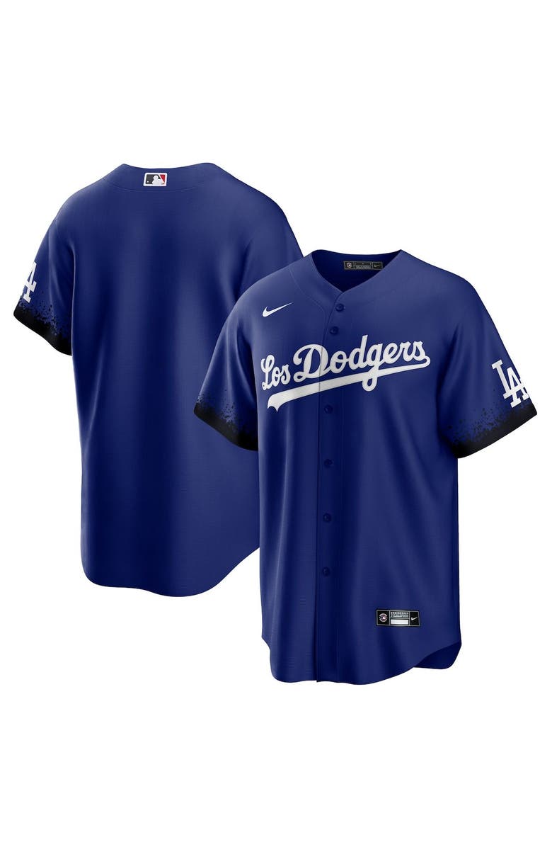 Nike Men's Nike Royal Los Angeles Dodgers City Connect Replica Jersey, Main, color, 