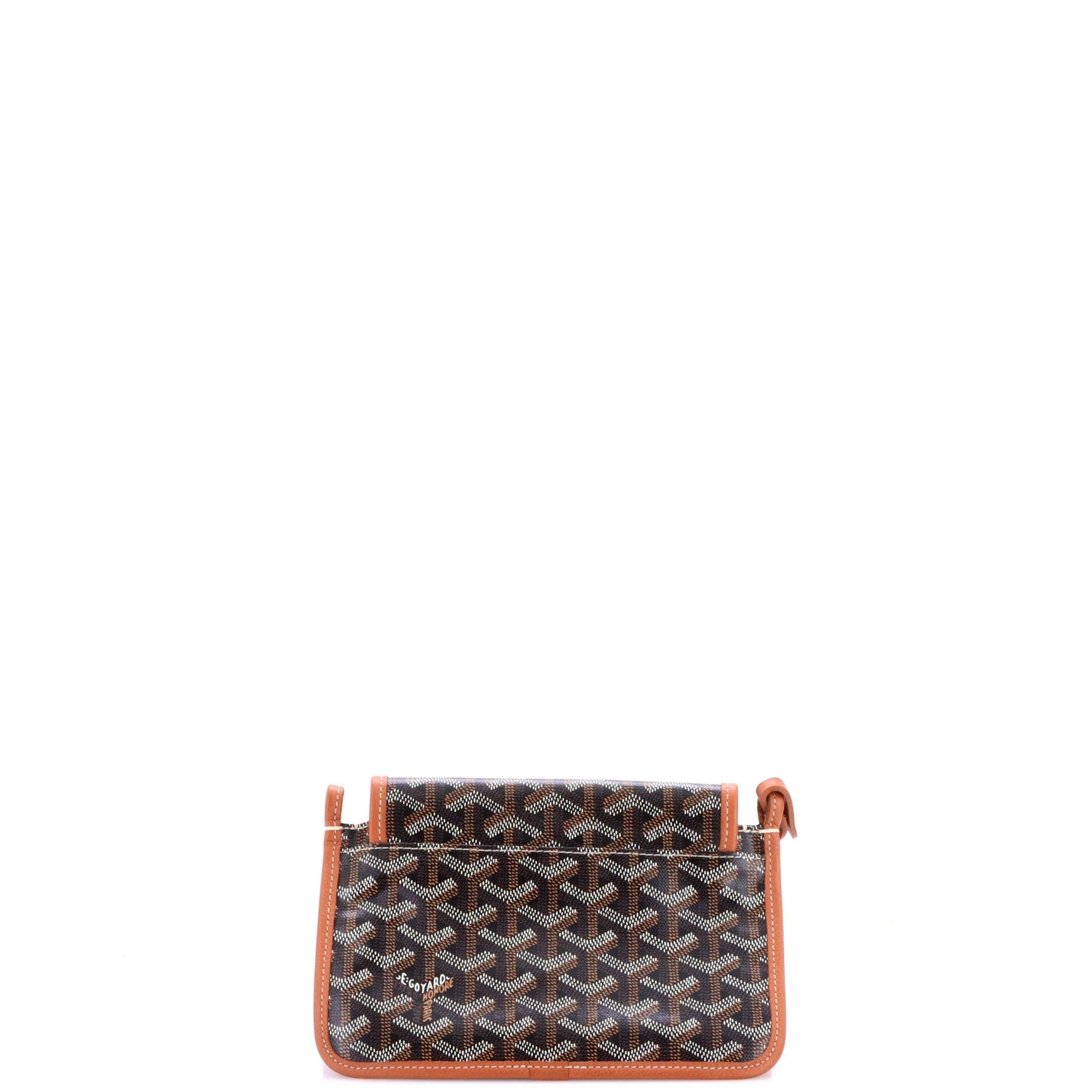Plumet Clutch Wallet Printed Coated Canvas, Alternate, color, Brown