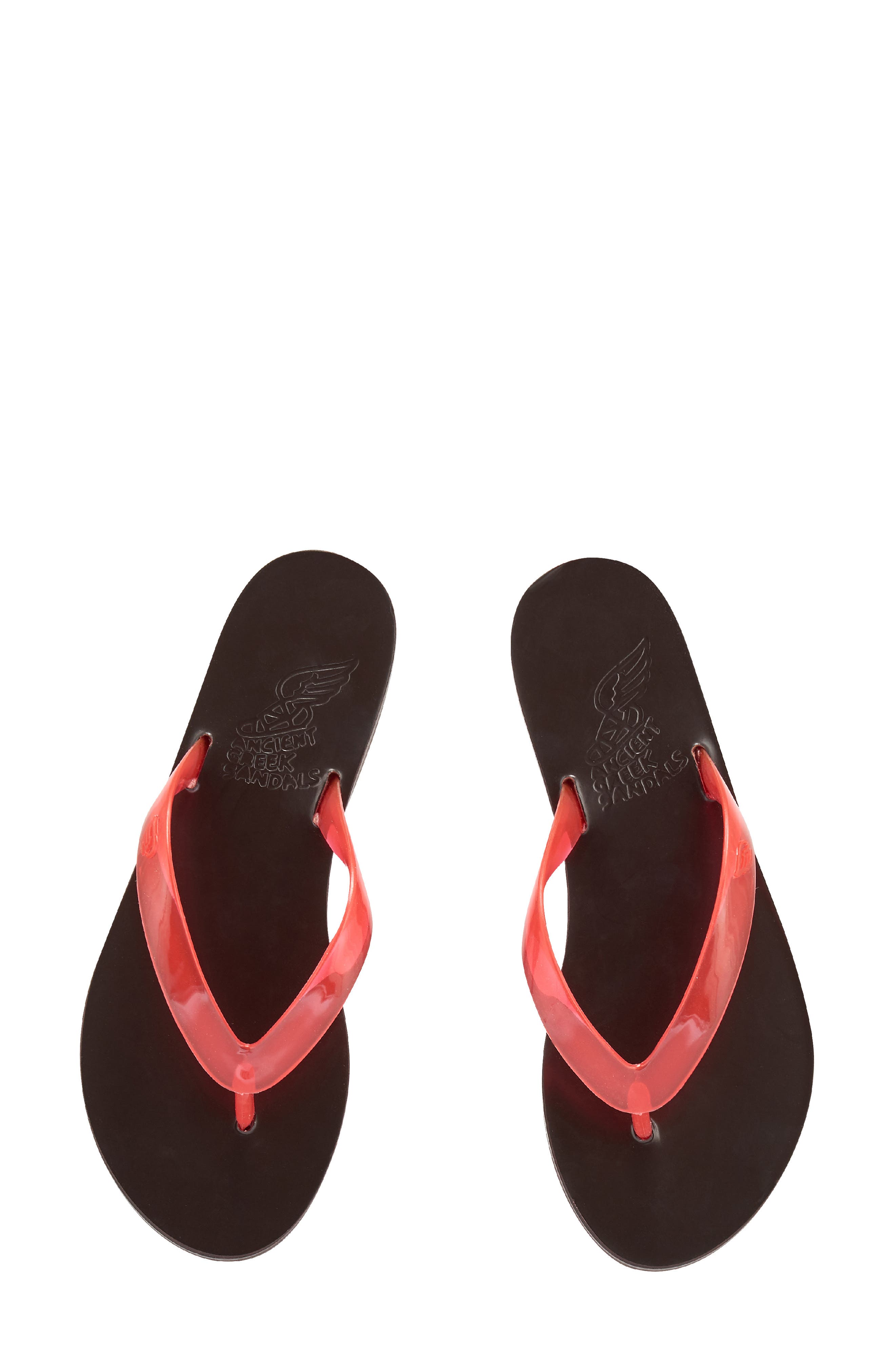 Saionara Jelly Flip Flop, Alternate, color, CLEAR RED