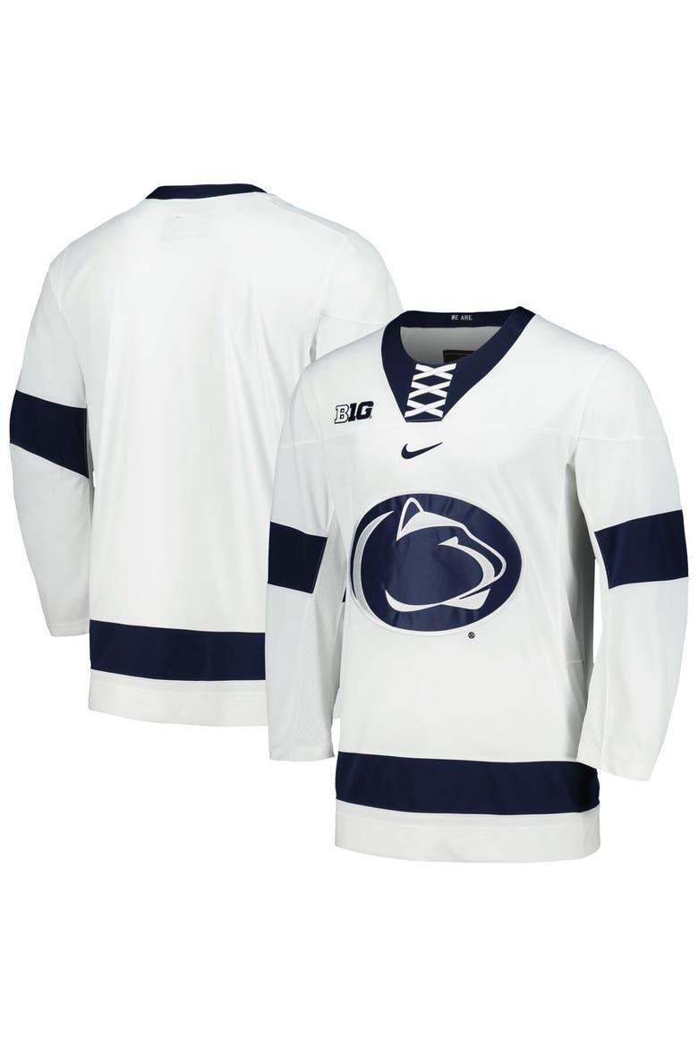 Men's Nike White Penn State Nittany Lions Replica Jersey, Alternate, color, White