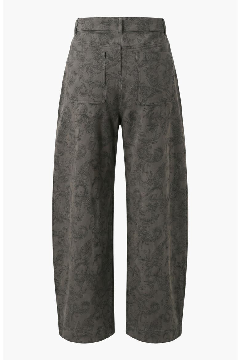 Textured Wide Leg Pants, Alternate, color, Charcoal