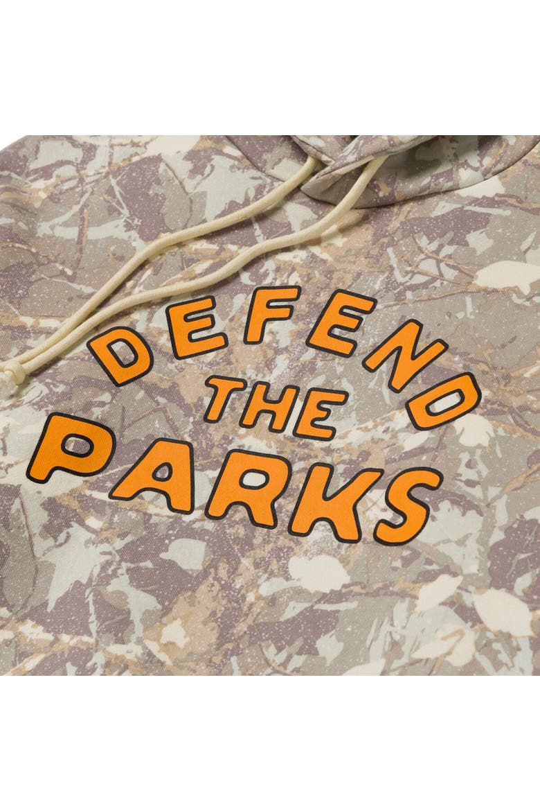 Defend The Parks Bear Hoodie, Alternate, color, Camo