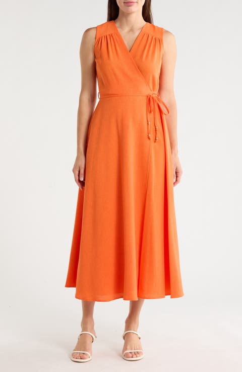 Aerowash Faux Wrap Maxi Dress