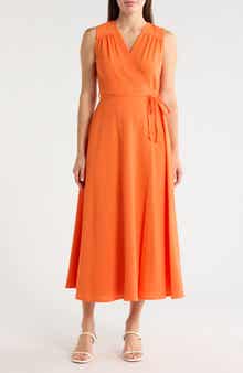 Calvin Klein Aerowash Faux Wrap Maxi Dress