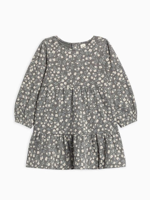 Organic Cotton Sofia Long Sleeve Tiered Dress (Baby)