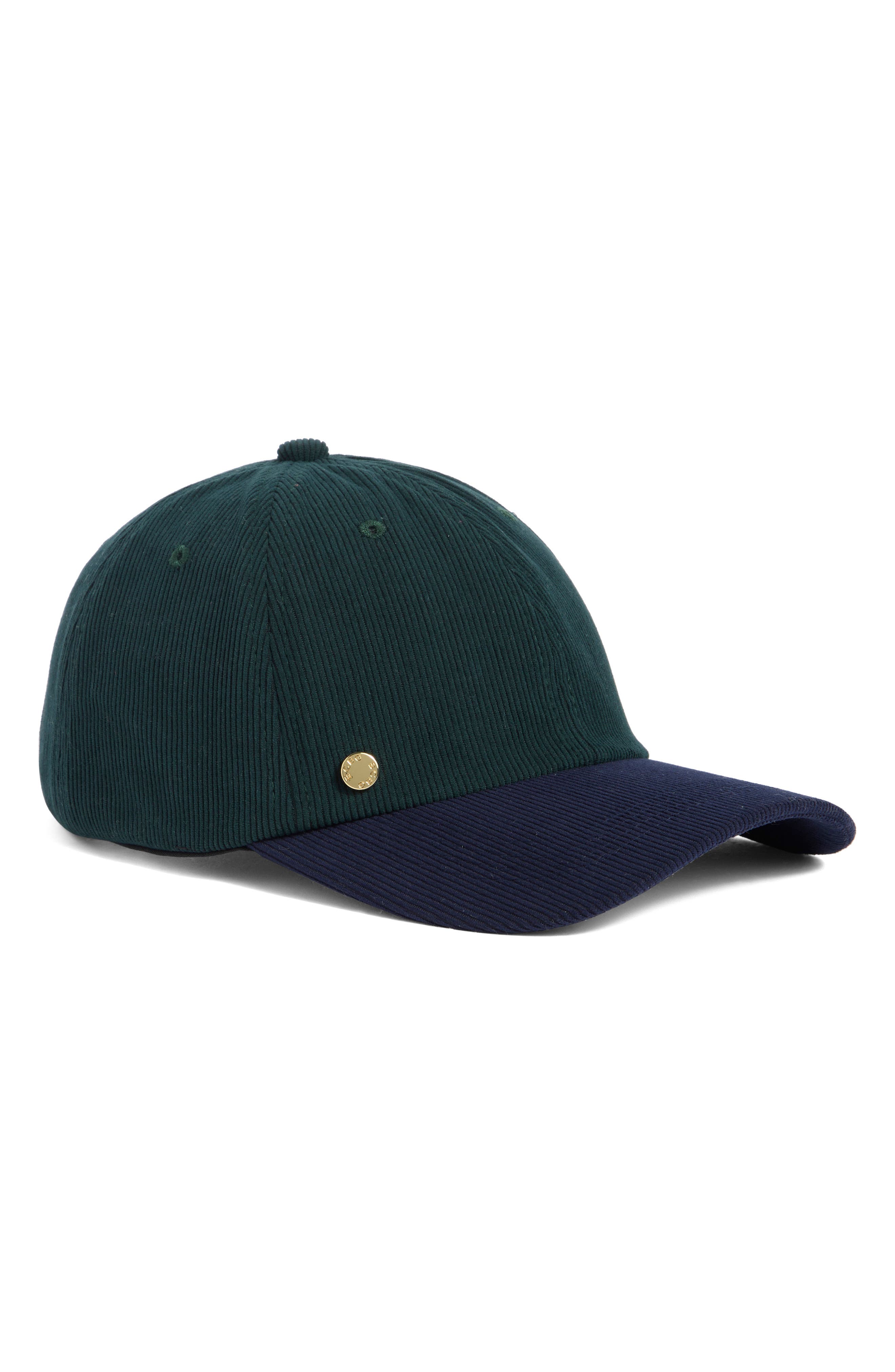 Colorblocked Corduroy Baseball Cap