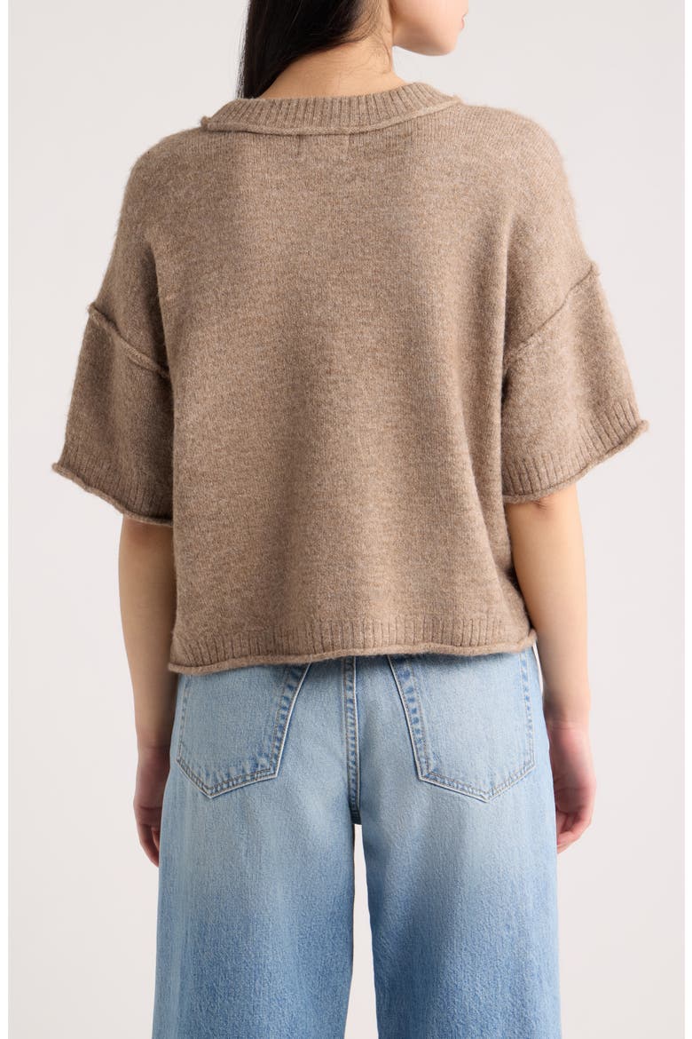Lynne Crewneck Sweater, Alternate, color, MOCHA