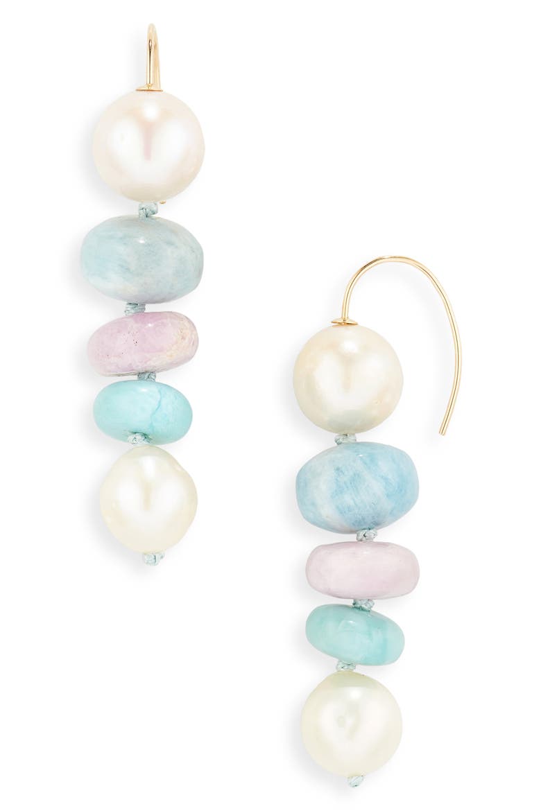 Heron Drop Earrings, Main, color, MULTI
