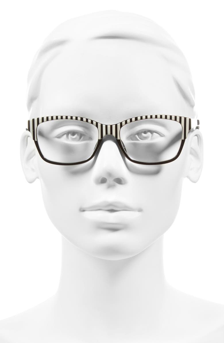 Kate Spade New York tenil 52mm reading glasses, Alternate, color, 
