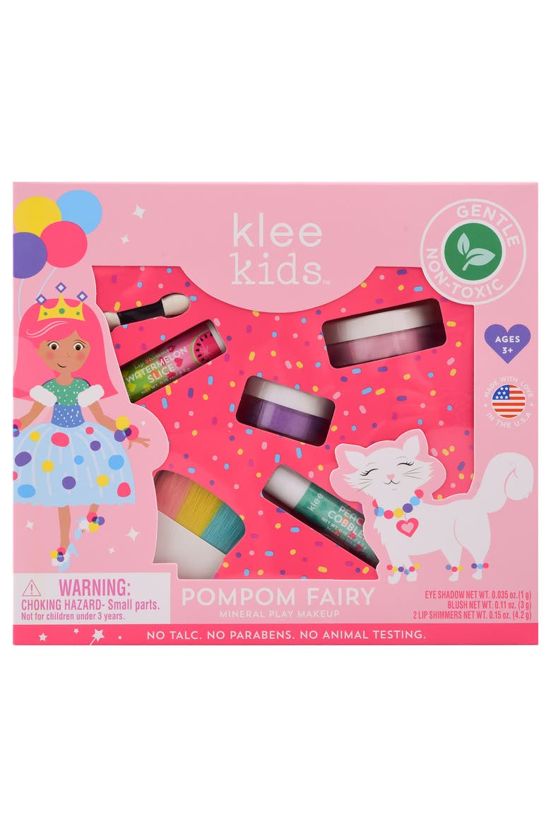 Pom Pom Fairy - Kids' Loose Powder Mineral Play Makeup Kit, Alternate, color, Multi