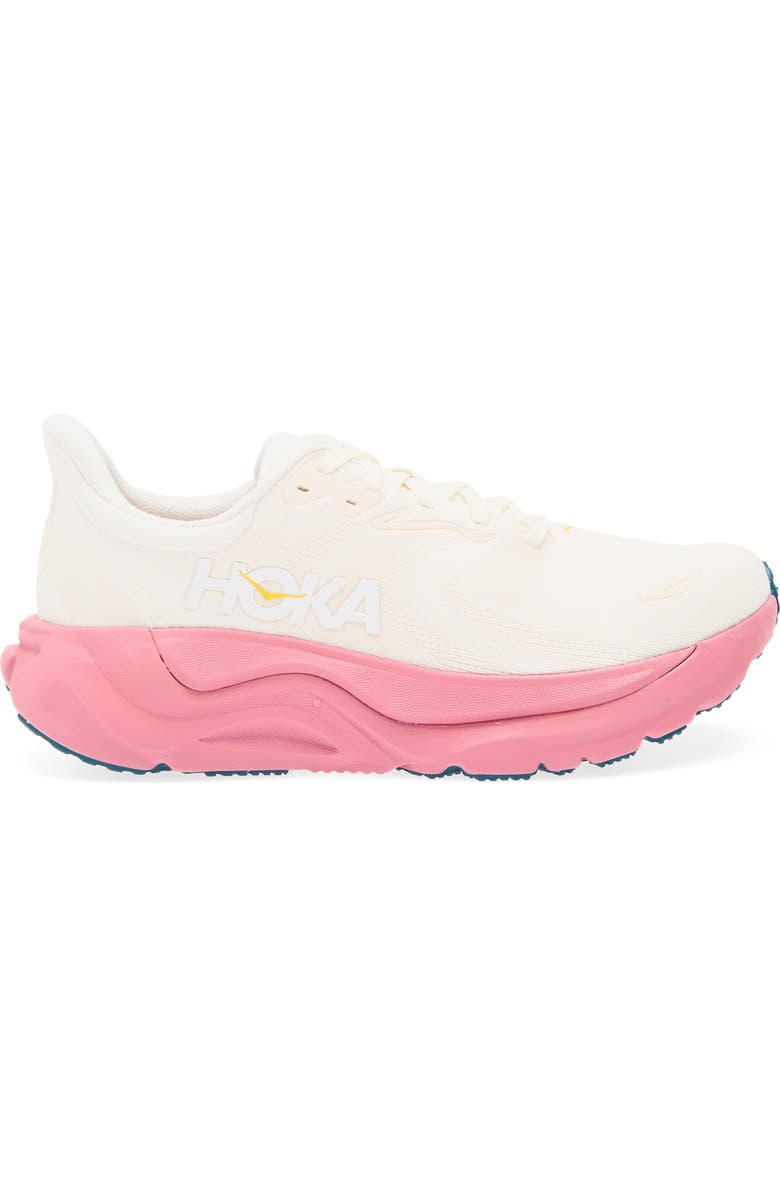 HOKA Arahi 8 Stability Running Shoe, Alternate, color, Alabaster / Lingonberry