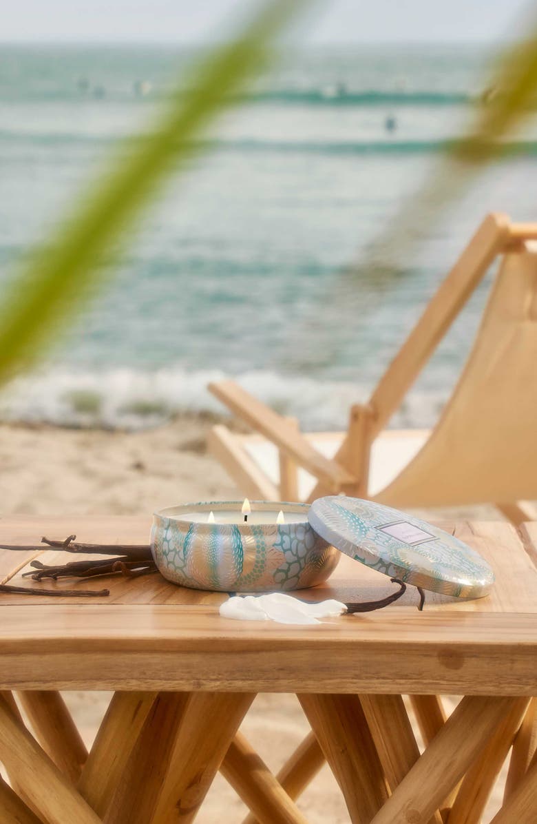 Voluspa California Summers Three-Wick Tin Candle, Alternate, color, California Summers