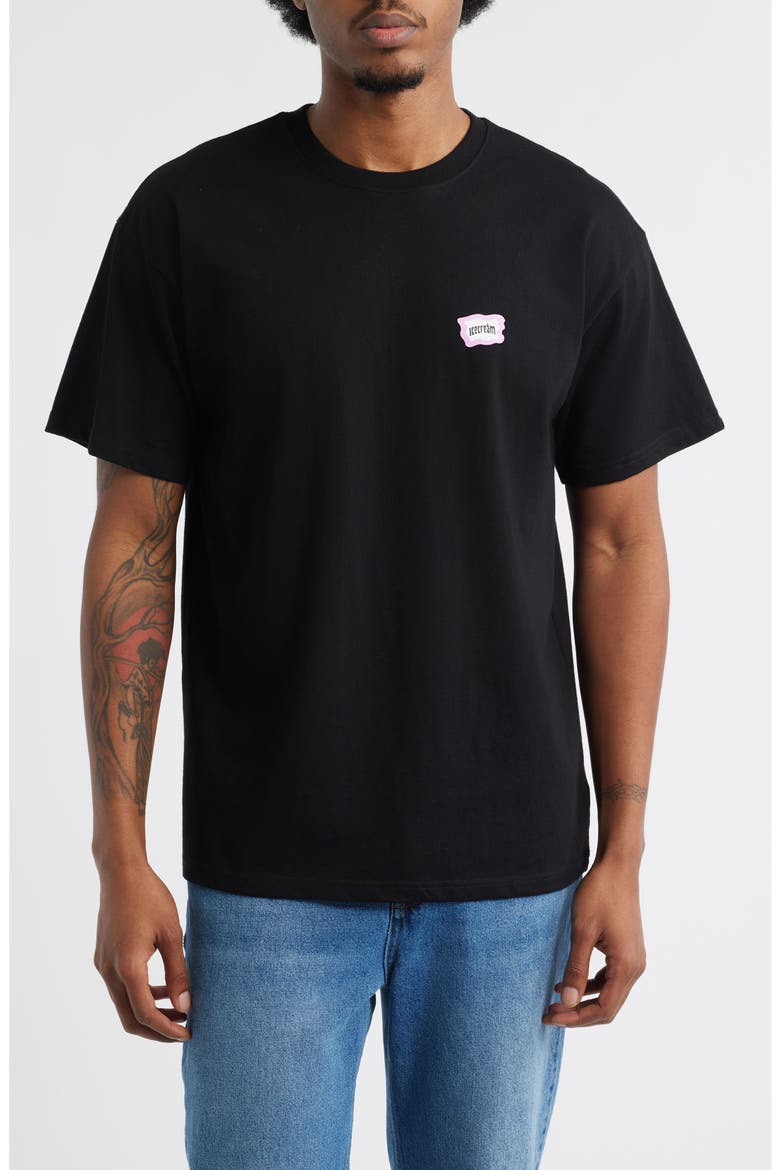Miami Graphic T-Shirt, Main, color, BLACK