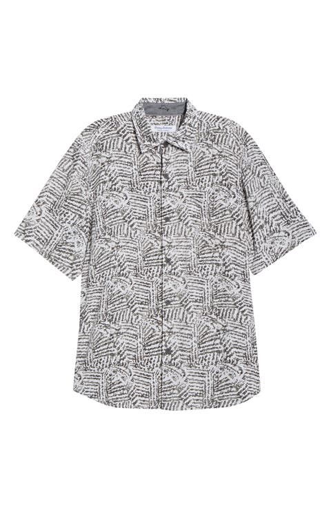 Veracruz Sands Island Echo Short Sleeve Button-Up Shirt