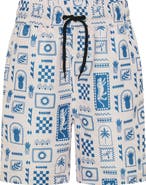 TINY TRIBE Kids' Good Tribe Element UPF 50+ Swim Trunks