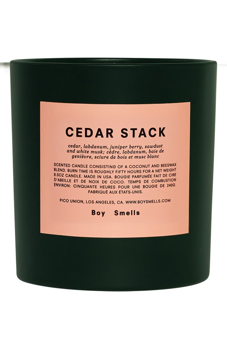 Boy Smells Cedar Stack Scented Candle, Main, color, 