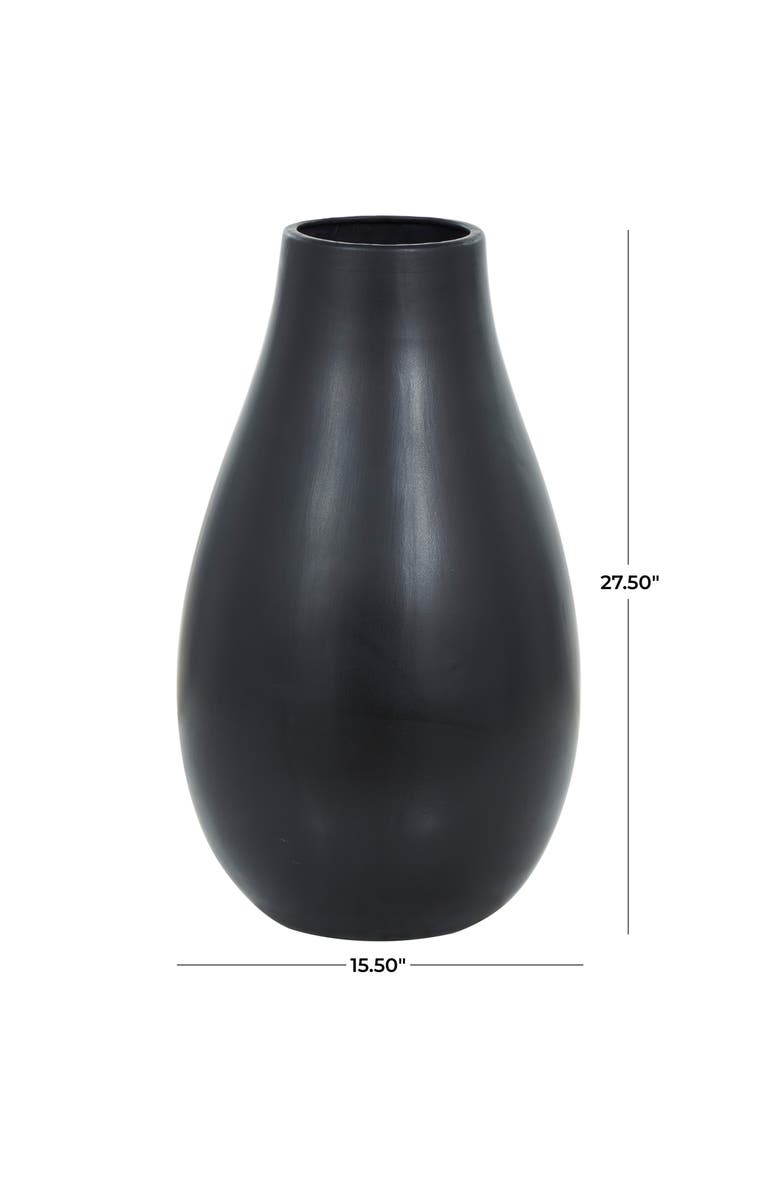 VIVIAN LUNE HOME Black Ceramic Vase, Alternate, color, 