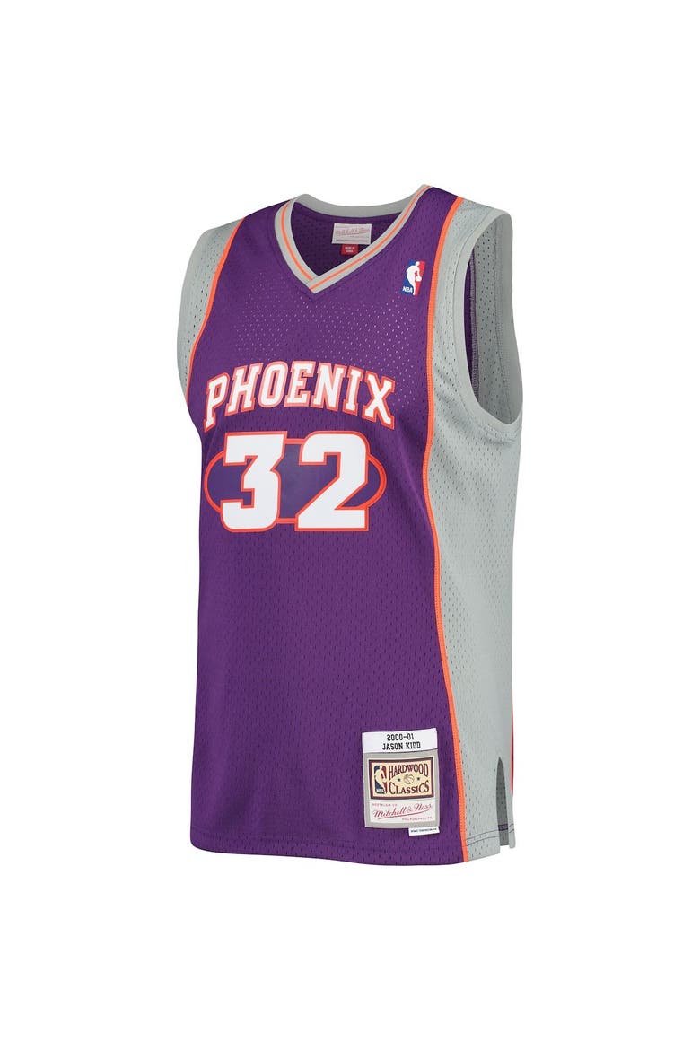 Men's Mitchell & Ness Jason Kidd Purple Phoenix Suns Big & Tall Hardwood Classics 2000/01 Swingman Jersey, Alternate, color, Purple