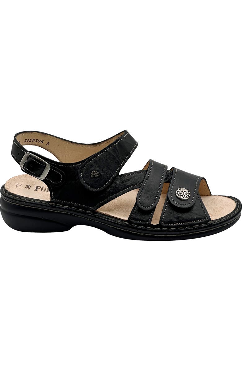 Finn Comfort Gomera-S Sandal, Alternate, color, Black/ Black