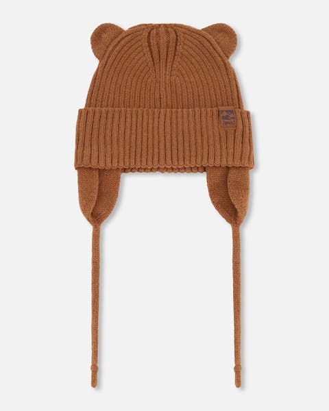 Gender Inclusive Logo Patch Ribbed Knit Hat (Baby)